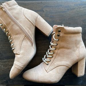 Madden girl lace up booties size 9